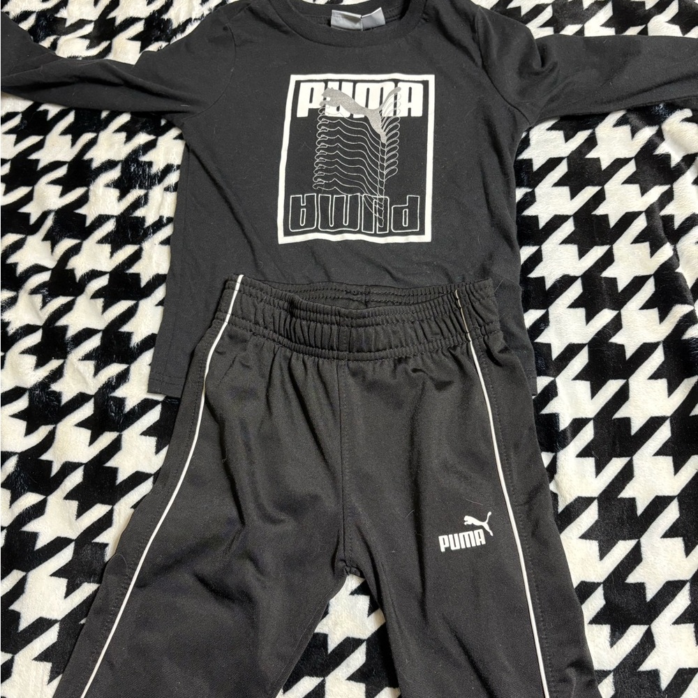 Puma Toddler Black Track set